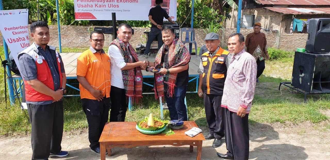 Lestarikan Budaya Nusantara, Pertamina MOR I Launching Program Pemberdayaan Ekonomi Usaha Kain Ulos